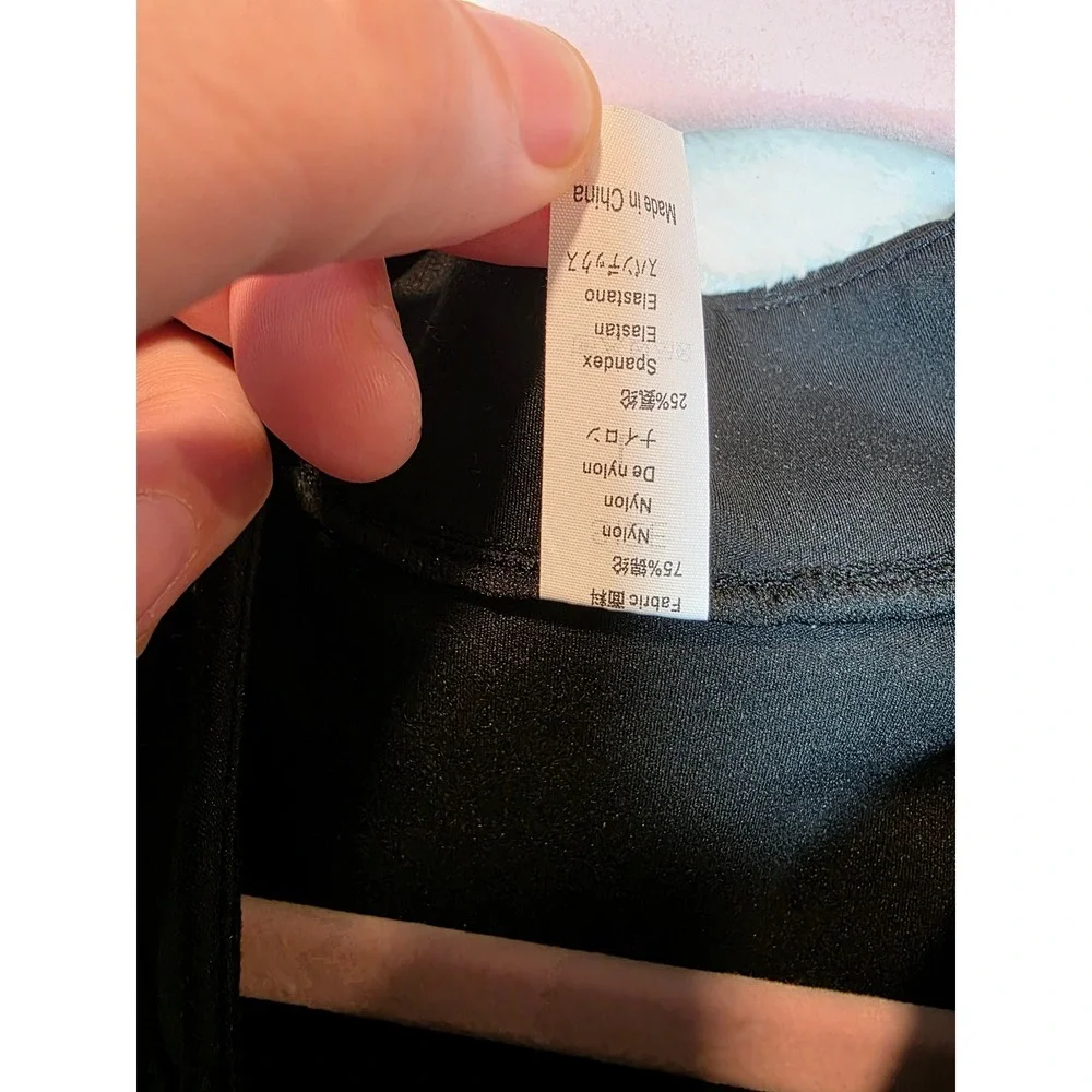 Womens‎ Black Full Zip Athletic Track Jacket Thumbhole Cuffs Size L Athleisure